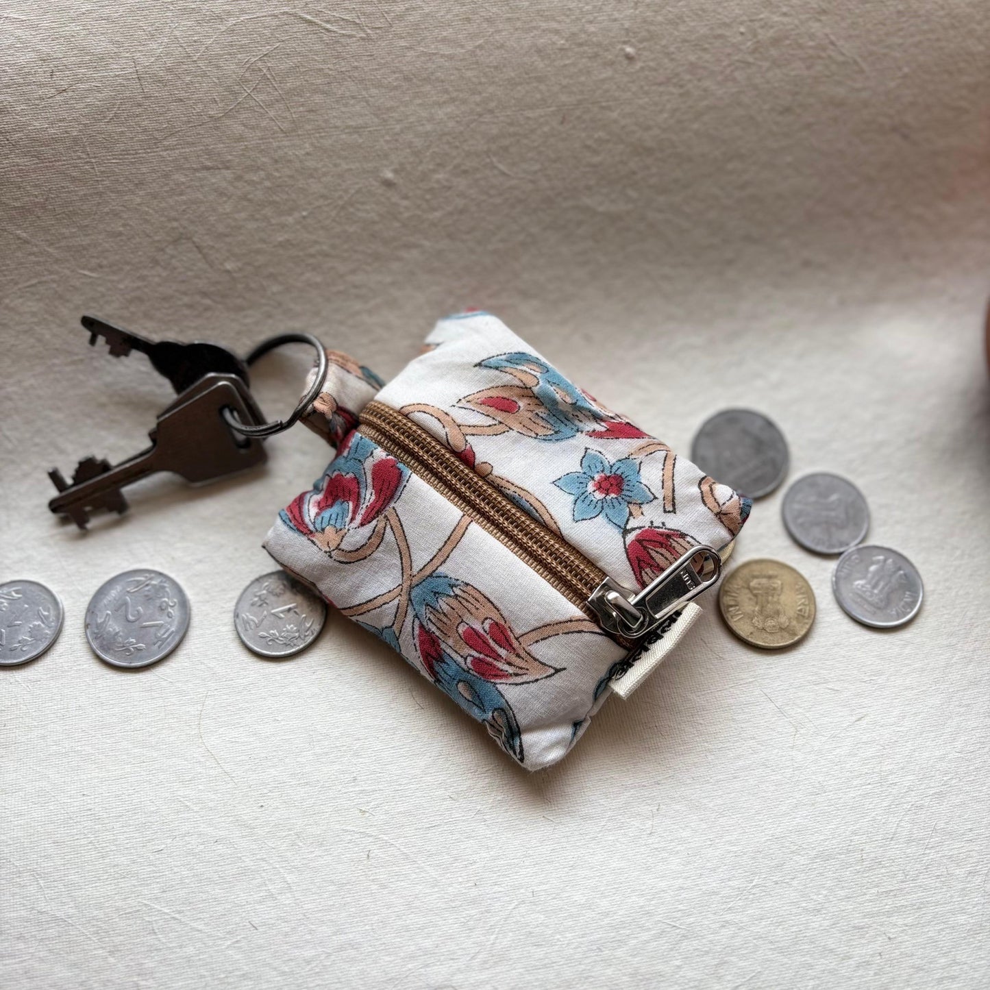 Coin Pouch | Bag Charm | Keychain - Sustainable 3-in-1 Accessory