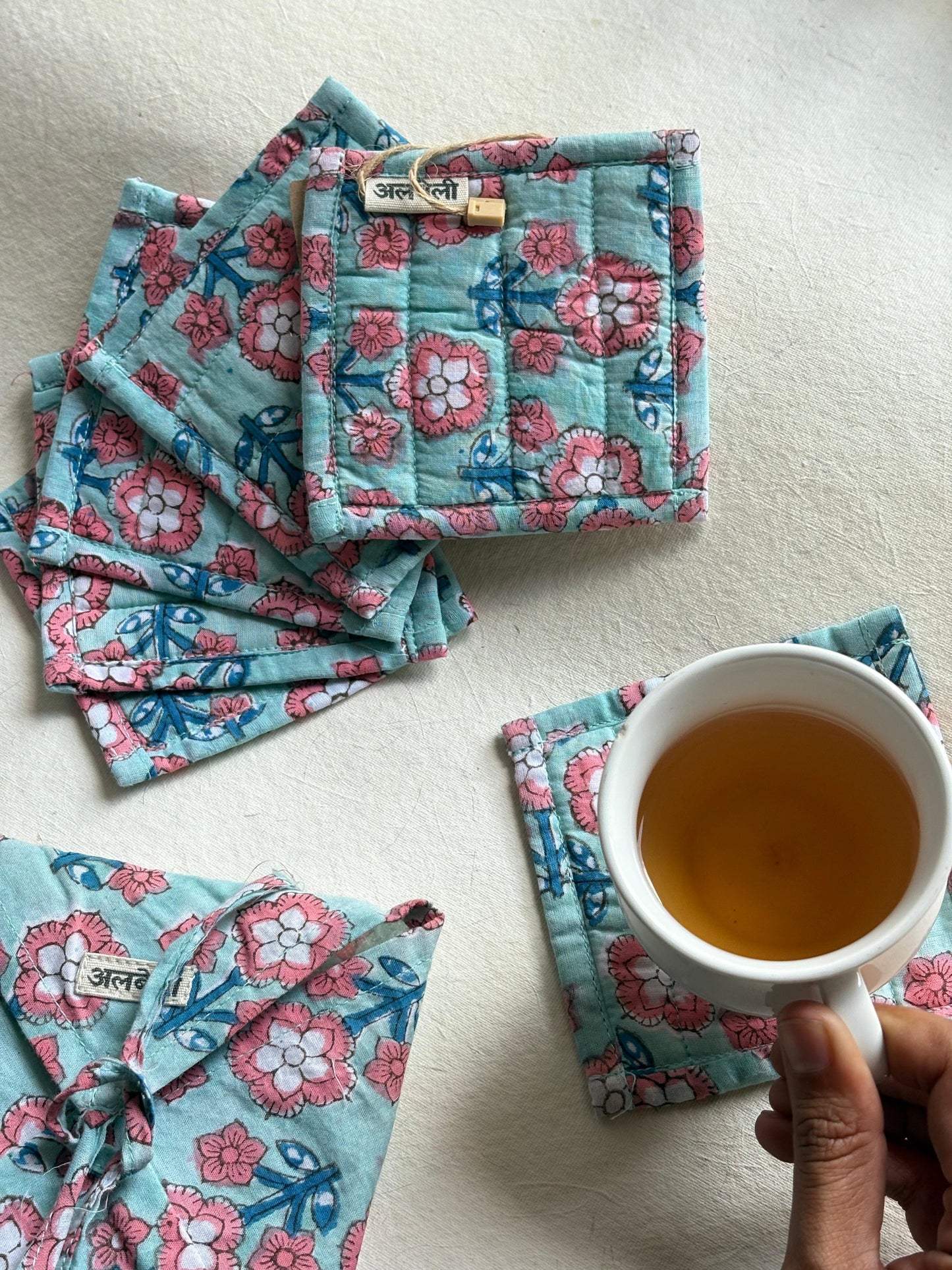 Zero Waste Unique Tea Coaster Set