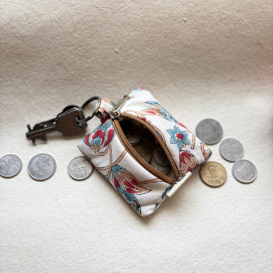Coin Pouch | Bag Charm | Keychain - Sustainable 3-in-1 Accessory