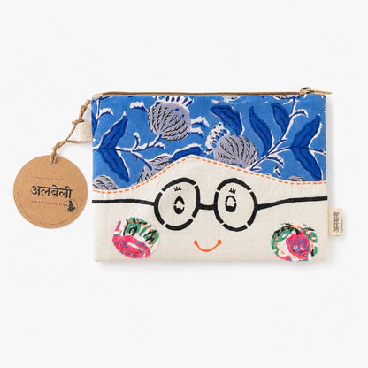 "Gulabo" Pouch (Medium) - Versatile Travel/Cosmetic Clutch